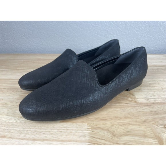 Vionic Womens Willa II Black Fabric Loafers Shoes NEW Size 9.5 - Picture 1 of 6